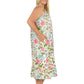 Plus Size Lace Trimmed 100% Cotton English Garden Print Gown
