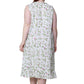 La Cera Sleeveless Rose Vine 100% Cotton Gown - Plus Size - La Cera