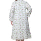 La Cera Rose Vine 100% Cotton Robe - Plus Size - La Cera