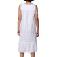 Scoop Neck Sleeveless Embroidered Gown - La Cera