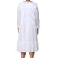 Scoop Neck Embroidered Robe - La Cera