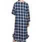 Flannel Plaid Night Gown - La Cera