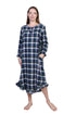 Flannel Plaid Night Gown - La Cera