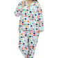 La Cera Plus Size Cotton Flannel Pajama Set - La Cera