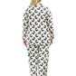 Plus Size Whimsical Skunk Flannel Pajama Set