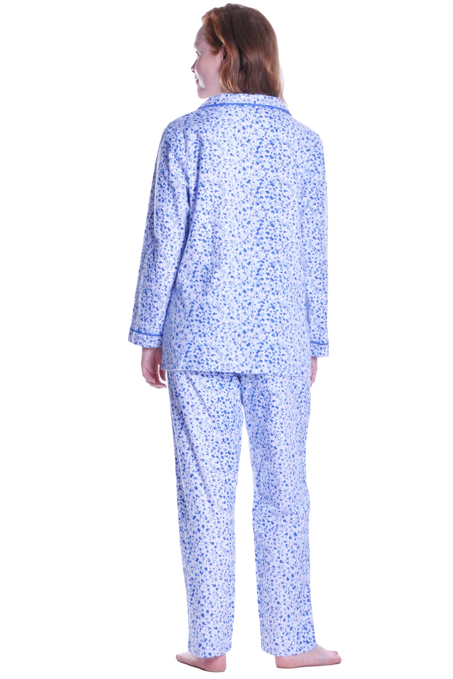 Flannel Long Sleeve Pajama Set - La Cera