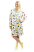 Plus Size Forest Animals Flannel Night Shirt - La Cera