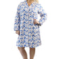 Plus Size Blue Fox Flannel Night Shirt