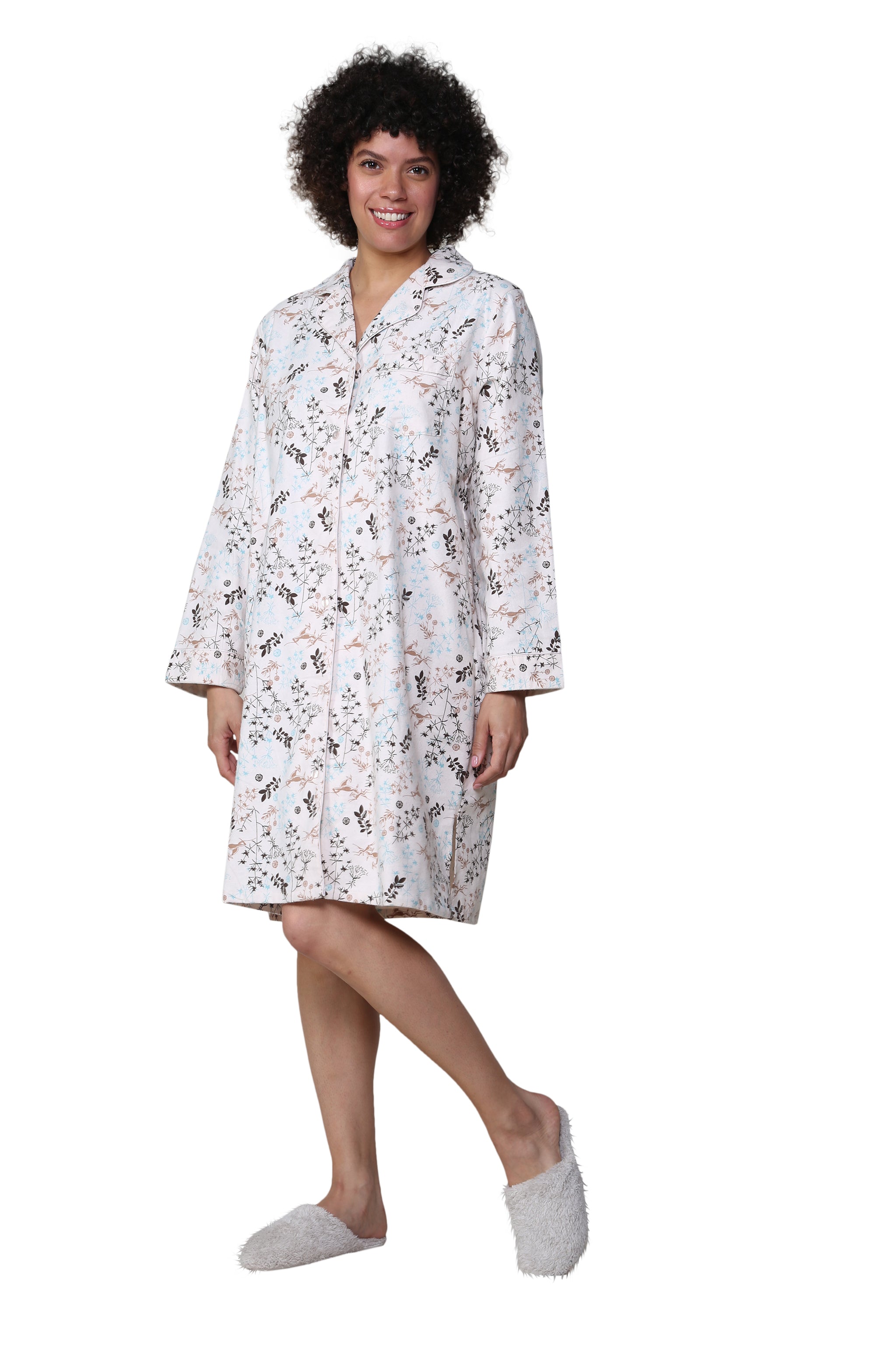 Flannel Night Shirt - La Cera