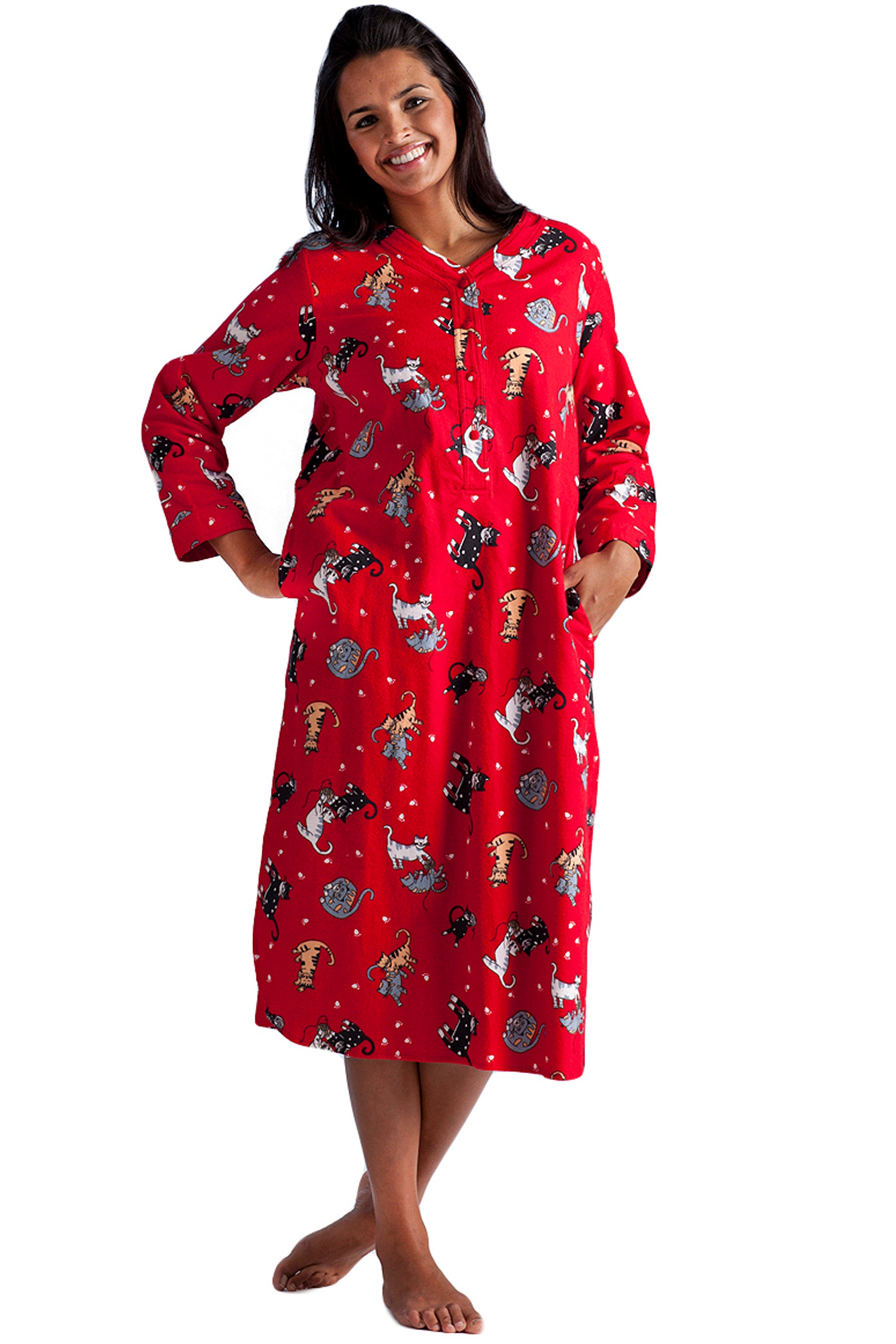 Flannel Night Shirt - La Cera