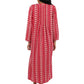 Printed Flannel Nightgown With Release Pleats - La Cera