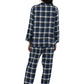 100% Cotton Yarn Dyed Plaid Flannel Pajama Set