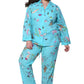 La Cera Plus Size Long Sleeve Floral Pajama Set