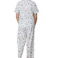 Floral Print Pajamas - La Cera
