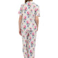 Floral Print Pajamas - La Cera