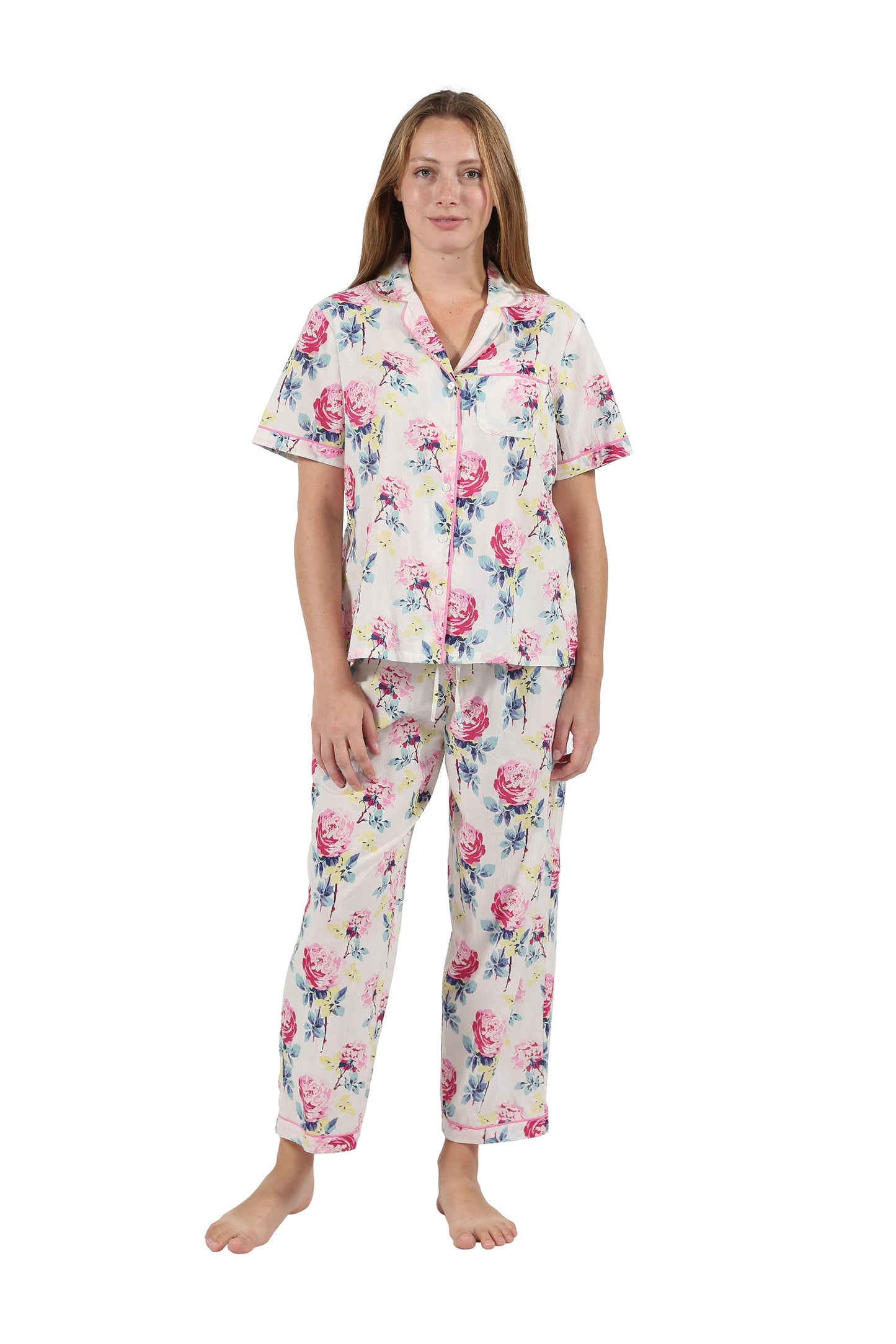 Floral Print Pajamas - La Cera