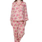 La Cera Cotton Pajama Set Peach - La Cera
