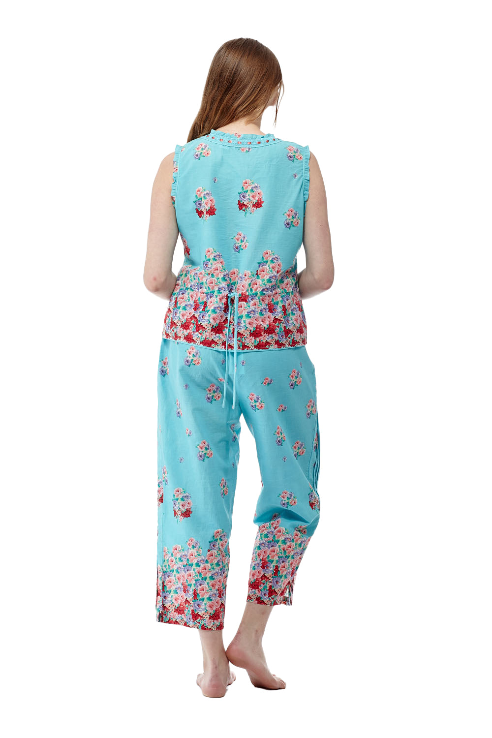 100% Cotton Sleeveless Floral PJs - La Cera