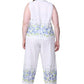 Border Print Sleeveless 100% Cotton Floral  Plus Size PJs - La Cera
