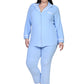 Conjunto de pijama a medida de talla grande The Comfort Collection