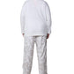 Plus Size Flannel Print Pajama Set