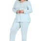 The Comfort Collection Plus Size Snap PJ Set - La Cera