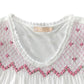 La Cera Plus Size 100% Cotton Knit Smocked Chemise
