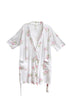Floral Printed Cotton Knit Robe - Plus Size - La Cera