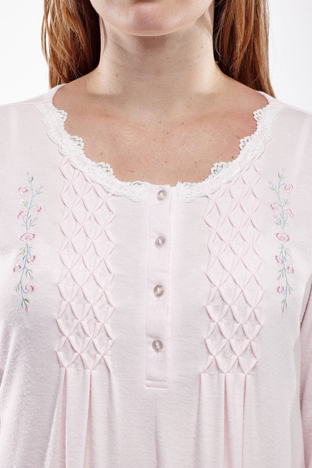 Smocked Plus Size Gown - La Cera