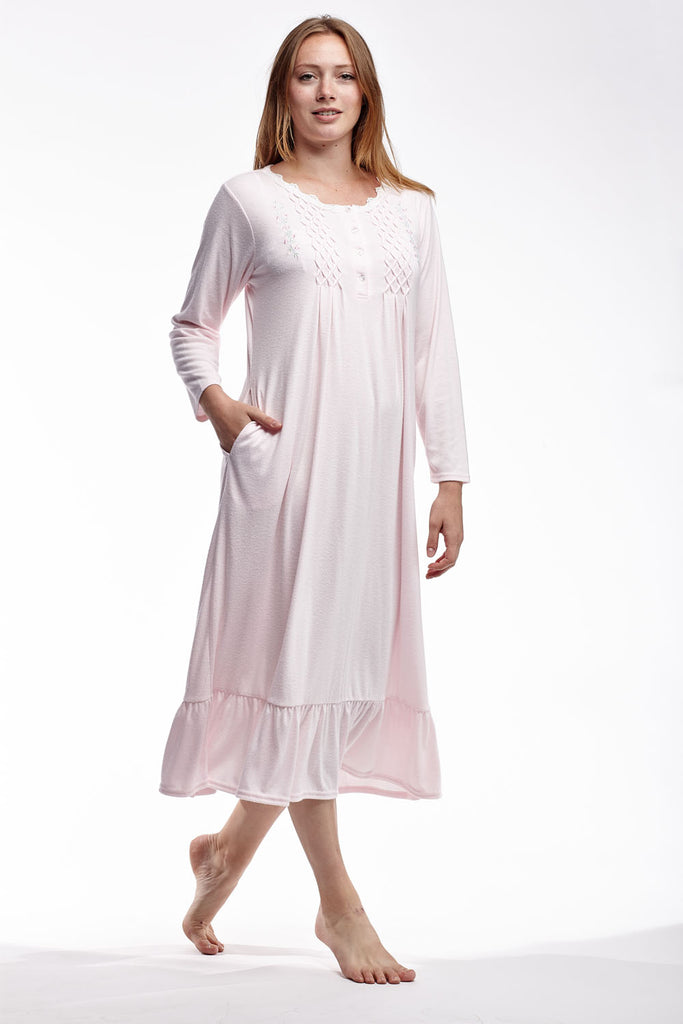 Smocked Plus Size Gown - La Cera
