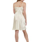 La Cera Short Silk Chemise - La Cera