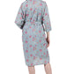 La Cera Cotton Wrap Robe - La Cera