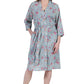 La Cera Cotton Wrap Robe - La Cera