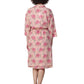 La Cera Cotton Wrap Robe - La Cera