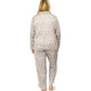 La Cera Plus Size Sheered Minky Fleece PJ Set