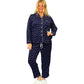 La Cera Plus Size Sheered Minky Fleece PJ Set