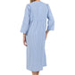 100% Cotton Seersucker Zip Front Robe