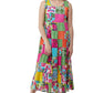 La Cera Multicolored Patchwork Dress - La Cera