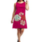 La Cera Sleeveless Short Cotton Voile Dress - La Cera