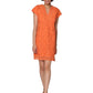 La Cera Medallion Lace Cap Sleeve Dress