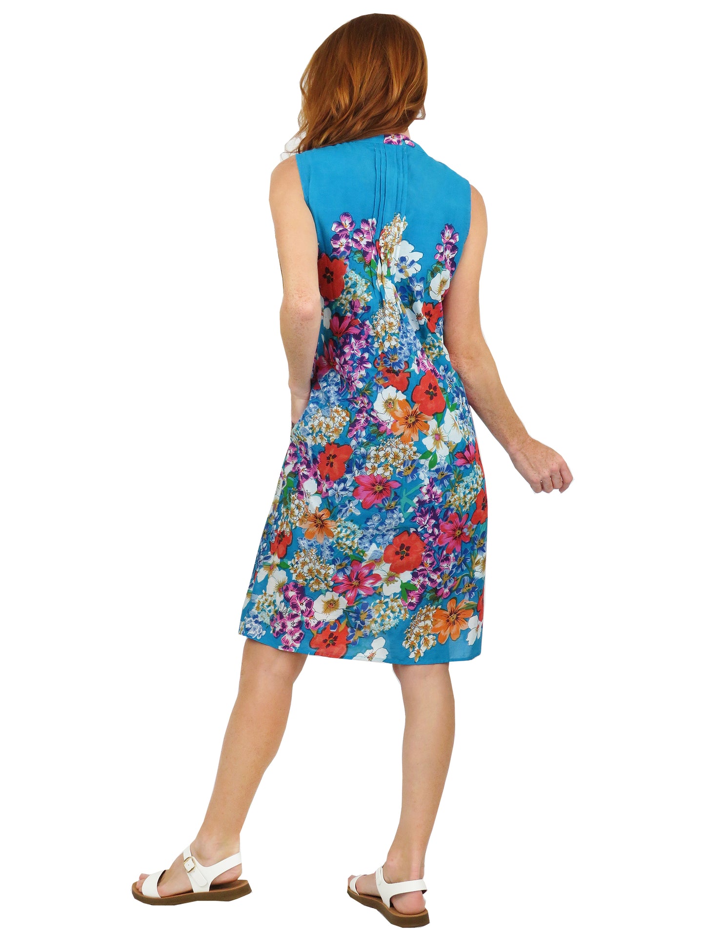 La Cera Sleeveless Short Floral Sundress - La Cera