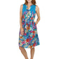 La Cera Sleeveless Short Floral Sundress - La Cera