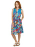 La Cera Sleeveless Short Floral Sundress - La Cera