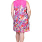 La Cera Sleeveless Short Floral Plus Size Sundress
