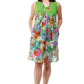 La Cera Sleeveless Short Floral Sundress - La Cera