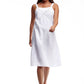 Linen Sleeveless Embroidered Dress - La Cera