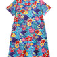 Plus Size Short Sleeve Cotton Knit Short Dress