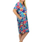 Plus Size Short Sleeve Cotton Knit Short Dress