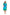 La Cera Cotton Knit Short Sleeve Blue Turquoise Tie-Dye Dress - La Cera