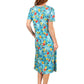 La Cera Floral Printed A-Line Dress - La Cera